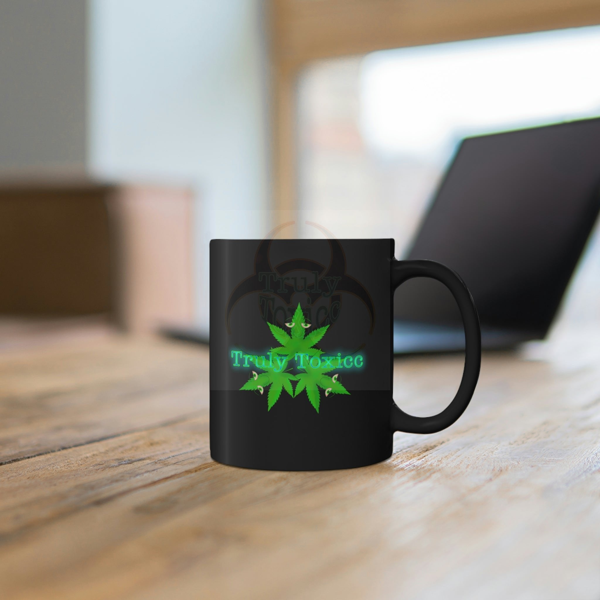 Wake and Bake 11oz Black Mug